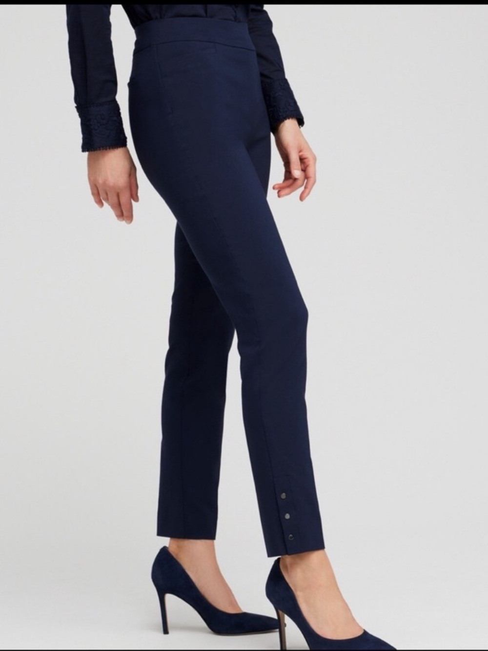 NWT Chico’s Brigitte Rivet Ankle Pants